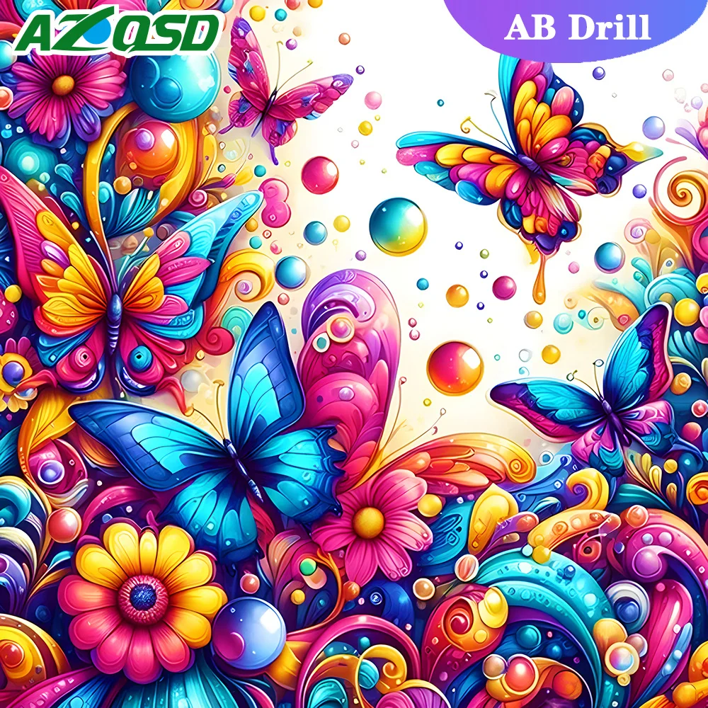 Набор Для Алмазной Живописи Полный Круглый Сверл AZQSD Fantasy Домашний Декор Тигр