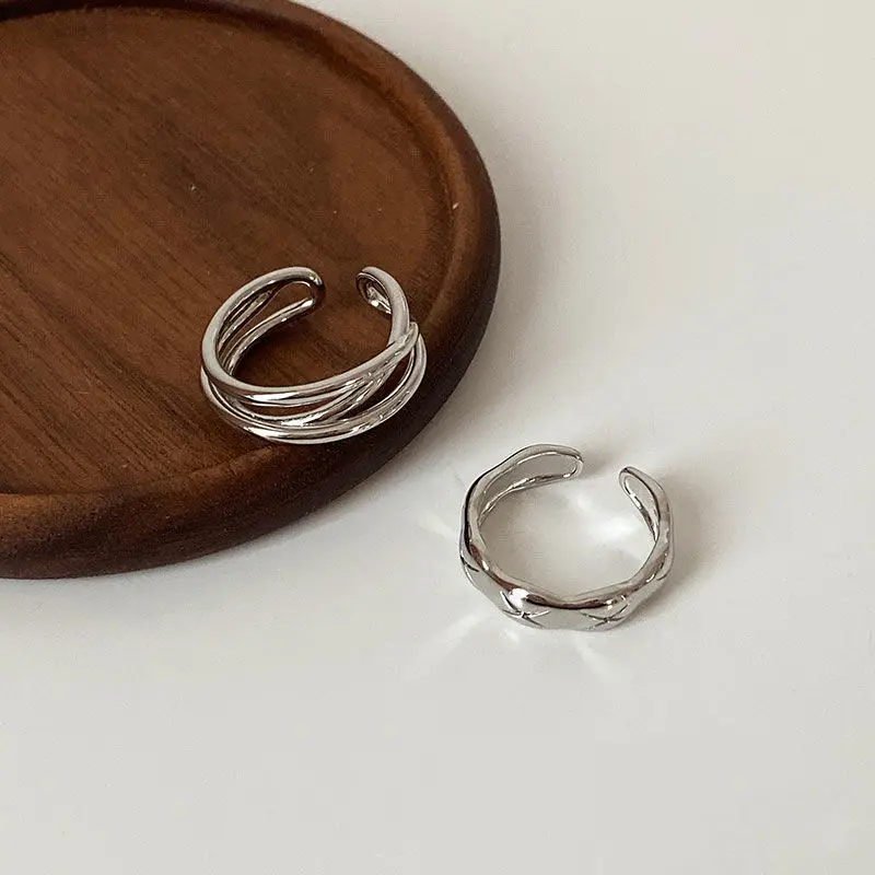 

Open Ring Female Ins Cool Style Niche Design Combination Ring Set Sweet Cool Simple Personalized Joint Ring Couple Rings