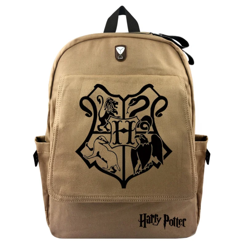

2023 Hogwarts Badge School Bags Anime Harry Potter Backpack Large Capacity Outdoor Leisure Travel Bags School Supplies Gifts
