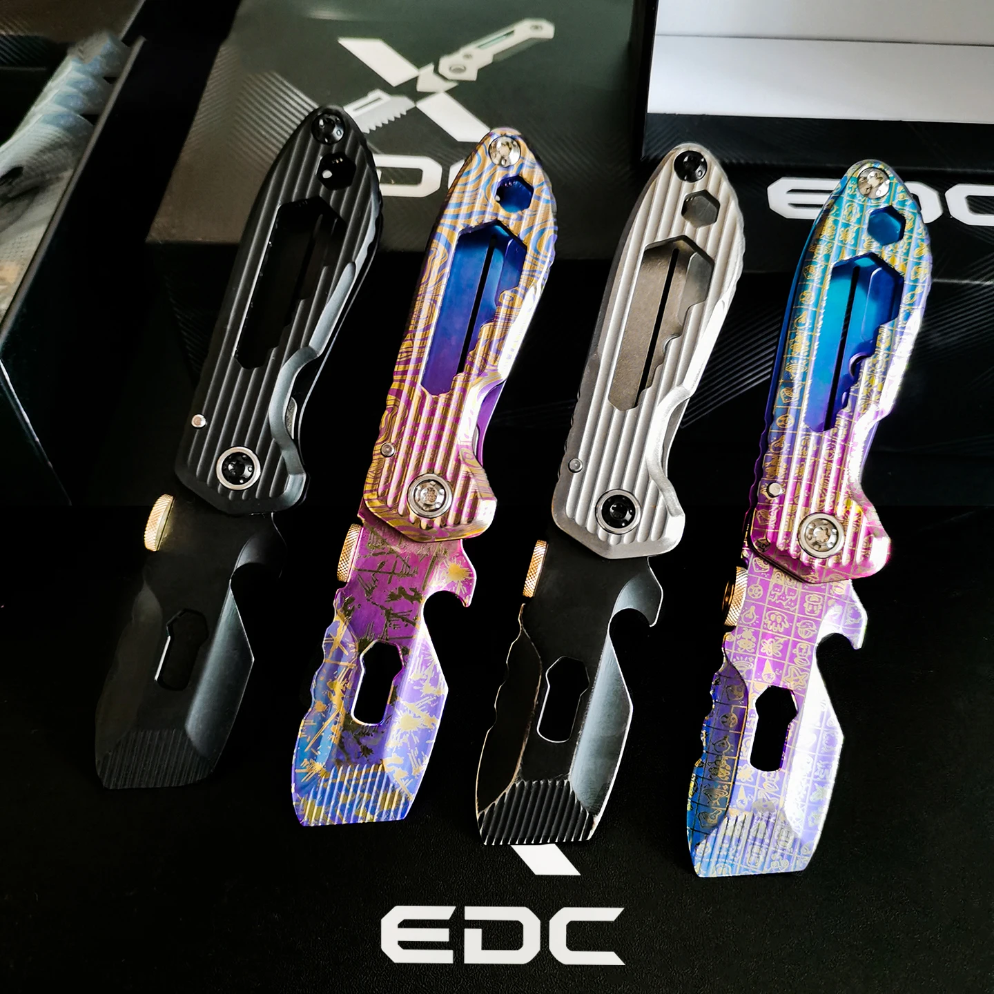 Многофункциональный инструмент EDC из титанового сплава: складной ломик, открывалка для бутылок, для кемпинга и активного отдыха (art.: 3920dc8d05ffc) - 3920dc8d05ffc