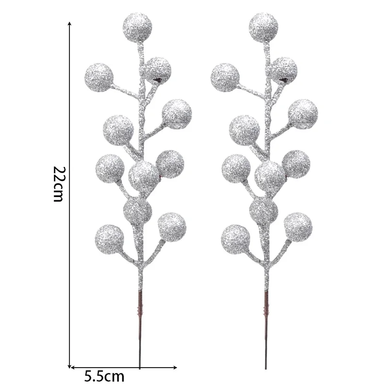 

Искусственные ягоды пластик красный 2 штуки