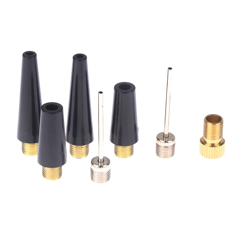 

2set Ball Needle Nozzle Adapter Kit Inflatable Air Valve Ball Pump Needle For Football Basketball Soccer Bike Tire