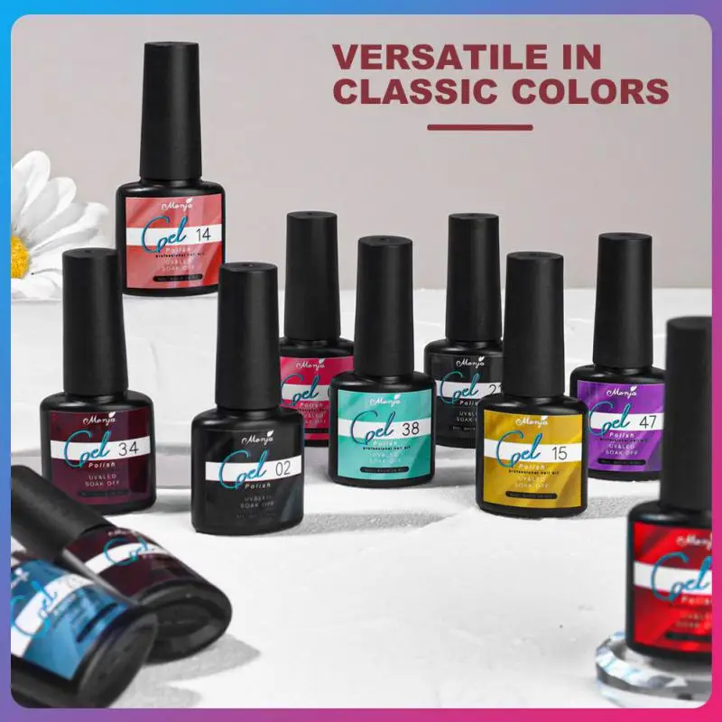 

Полуперманентный Гель-лак для ногтей Gellack объемом 8 мл, маникюрный отмачиваемый Светодиодный УФ-гель «сделай сам» для ногтей, 15 цветов, рандомные Лаки