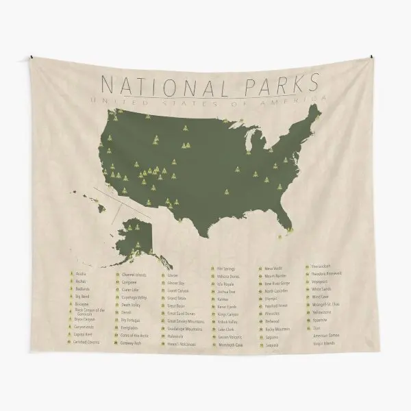

Национальный парки США, гобелен, домашняя спальня, подвесная комната, искусство, цветное зеленое полотенце, одеяло для путешествий, красиво...