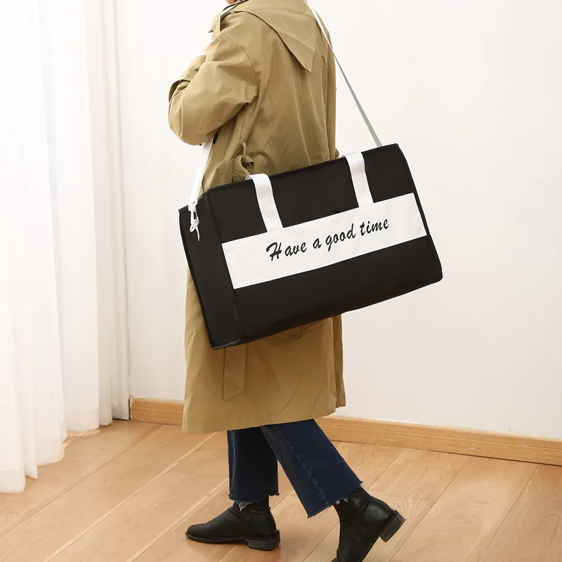 Large Capacity Handbag Folding Luggage Bags Crossbody Multifunctional Travel Waterproof Weekend Sac Bag Accessories Supplies