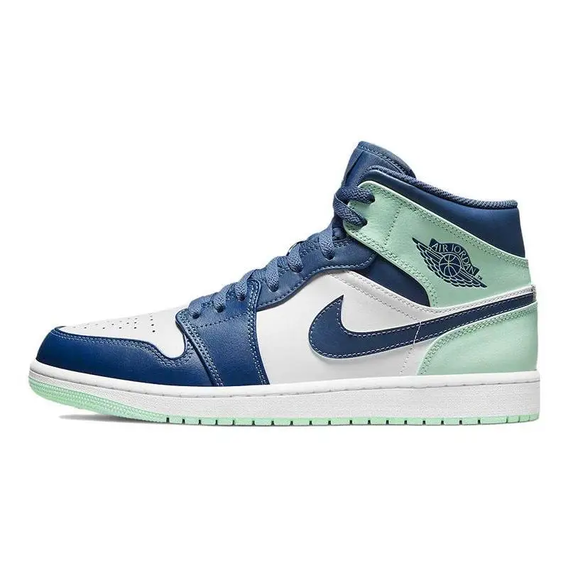 Nike Air Jordan 1 Mid ɻlue Mint' Sneakers shoes 554724-413