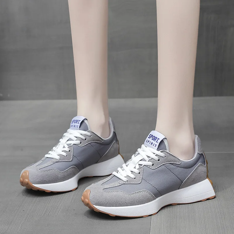 Father's Comprehensive Training Shoes Women's Summer Version Thick Sole Small Waist Shoe Thin Student Casual Breathable Sneakers