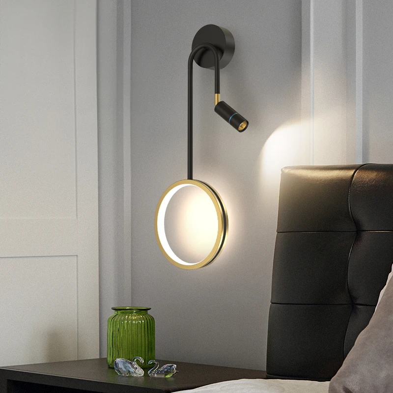 

Lamp Is Contracted And Contemporary Bedroom Nordic Light Luxury Corridor Corridor Balcony New Sitting Room Wall Lamp