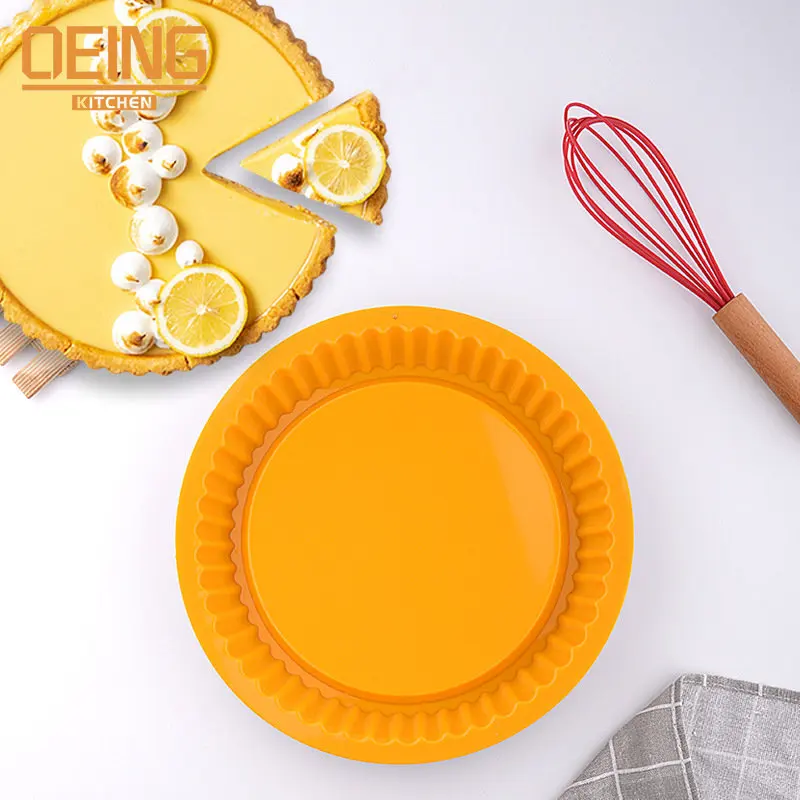 

26cm Silicone Cake Baking Tray High Temperature Pizza Pie Pan Easy Release Toast Bread Mold For Kitchen Tools Pastry Accessories