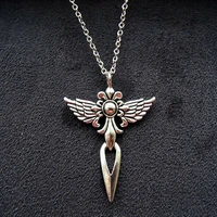 angel sword necklace mens trendy korean version simple cross pendant street hip hop accessories