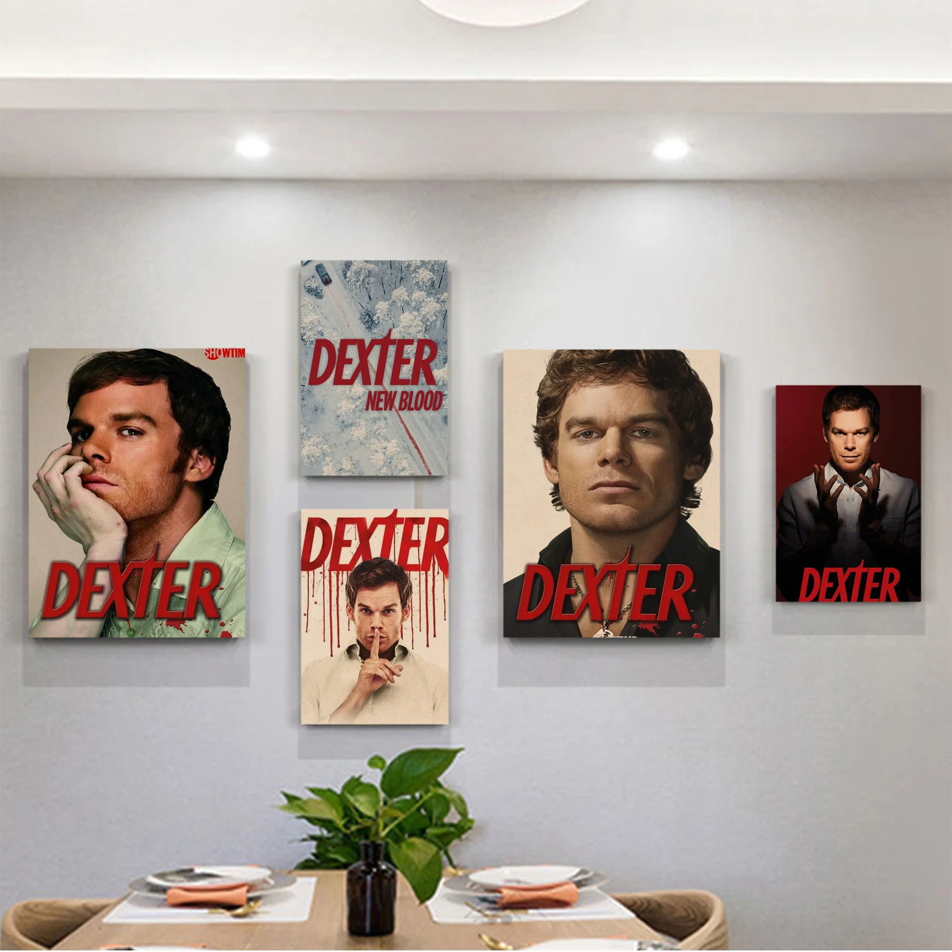 

Horror TV Show Dexter Anime Posters Kraft Paper Vintage Poster Wall Art Painting Study Posters Wall Stickers