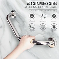 201 304 Stainless Steel Bathtub Arm Safety Handle Bath Shower Grab Bars Bathroom Wall Mount Handle Grip Tub Toilet Handrail