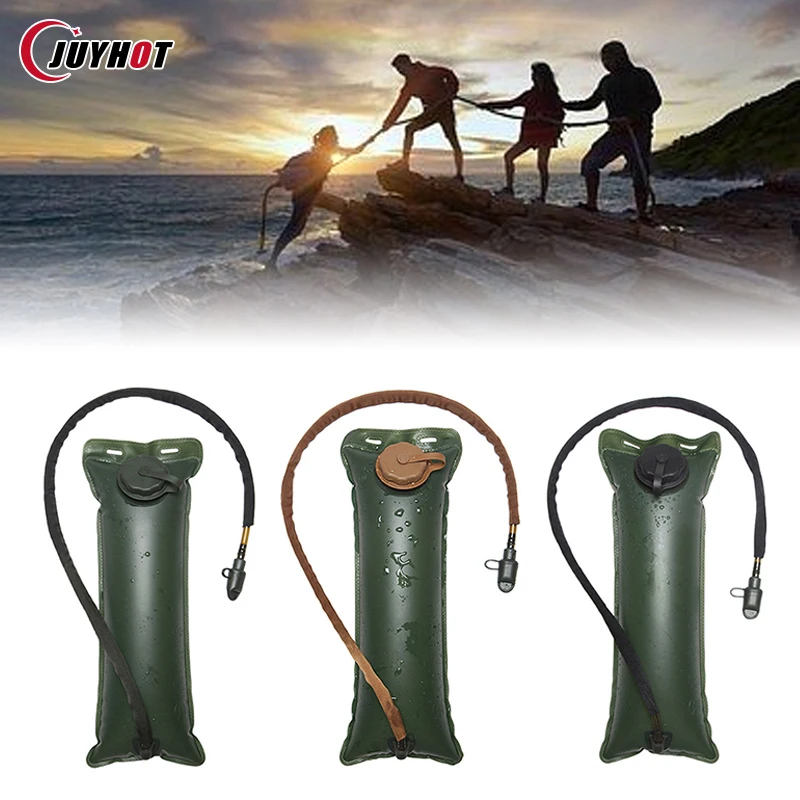 

Folding Water Bag with Drinking Tube 3L Hydration Bladder Leak Proof Outdoor Tools Accessory Hydration Pack Hiking Water Bag