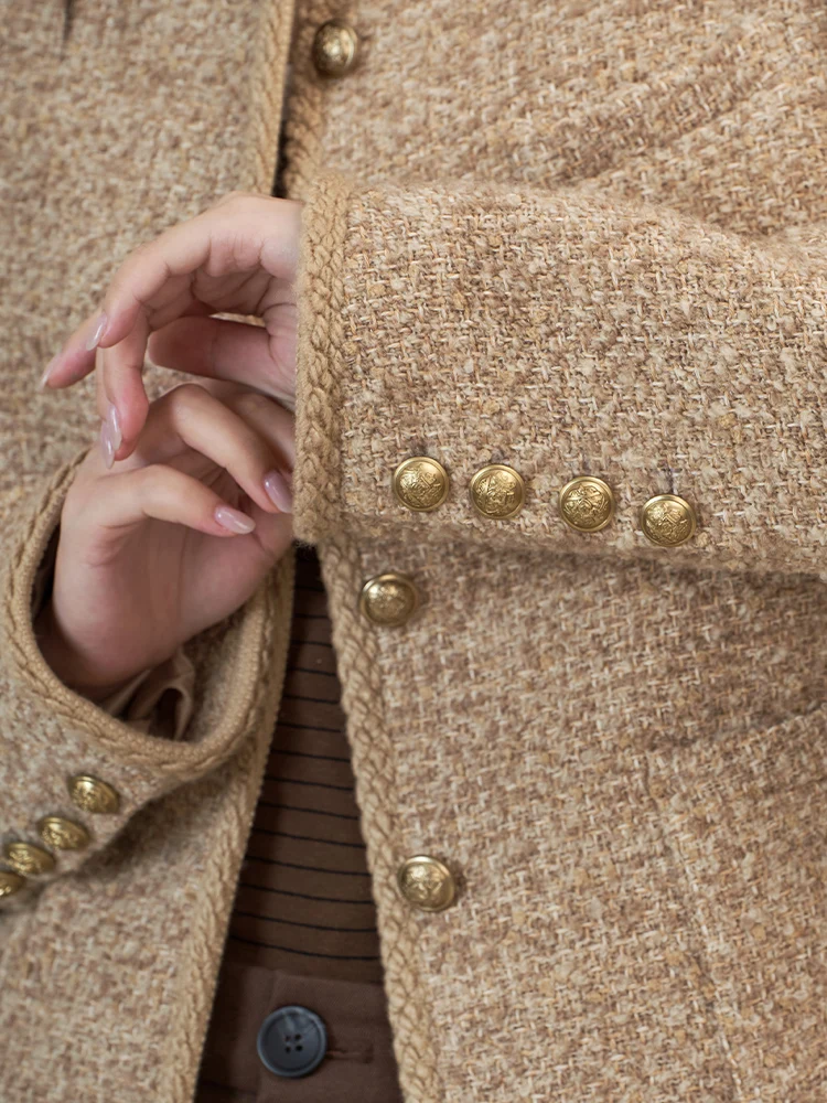 Move by Exquisite Graceful Fashion Temperament Утягивающее светское универсальное короткое пальто