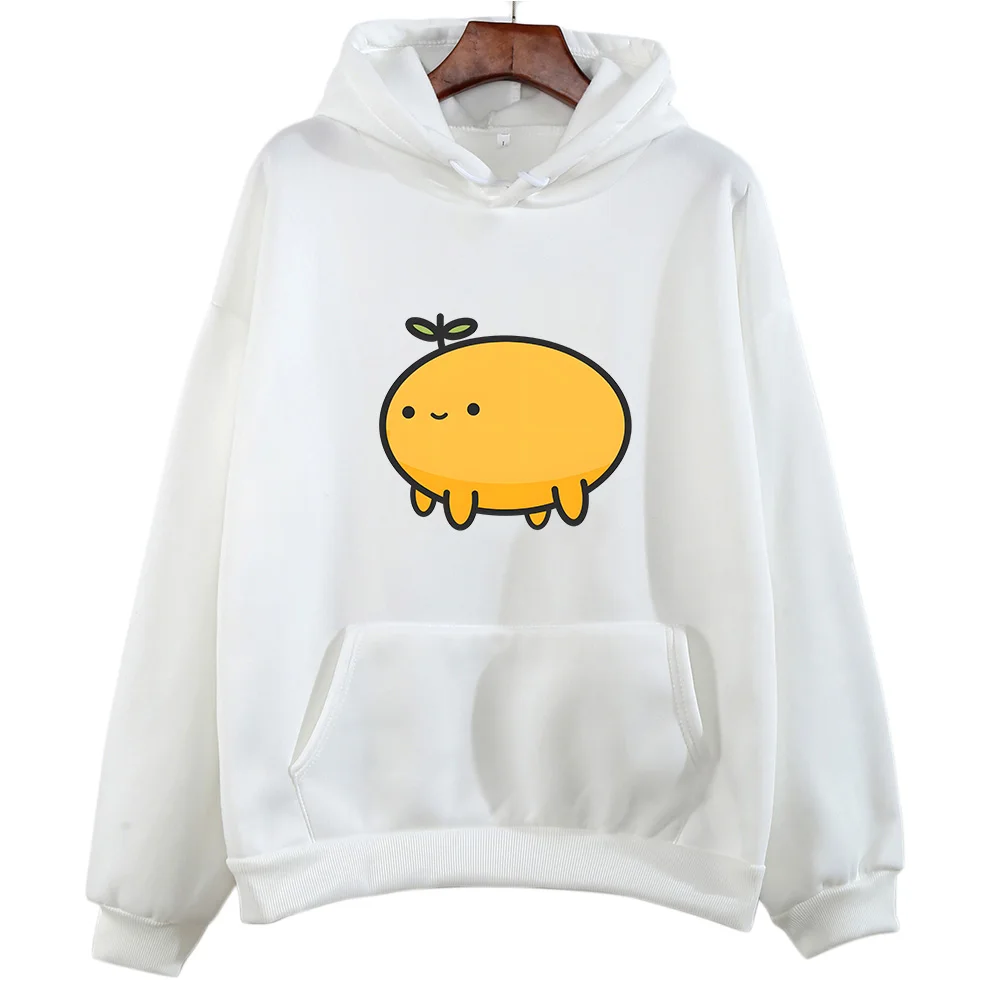 

Cute Cartoon Mango Printing Hoodies Female Lovely Casual Sweatshirts Autumn Winter Fleece Clothing Men/women Long Sleeve Tops