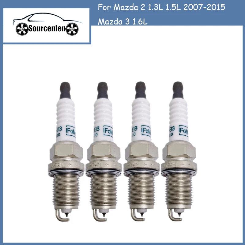 

4Pcs ZJ46-18-110 SK16PRE13 Iridium Spark Plug for Mazda 2 1.3L 1.5L 2007-2015 Mazda 3 1.6L 2008-2014 SK16PR-E13 ZJ4618110