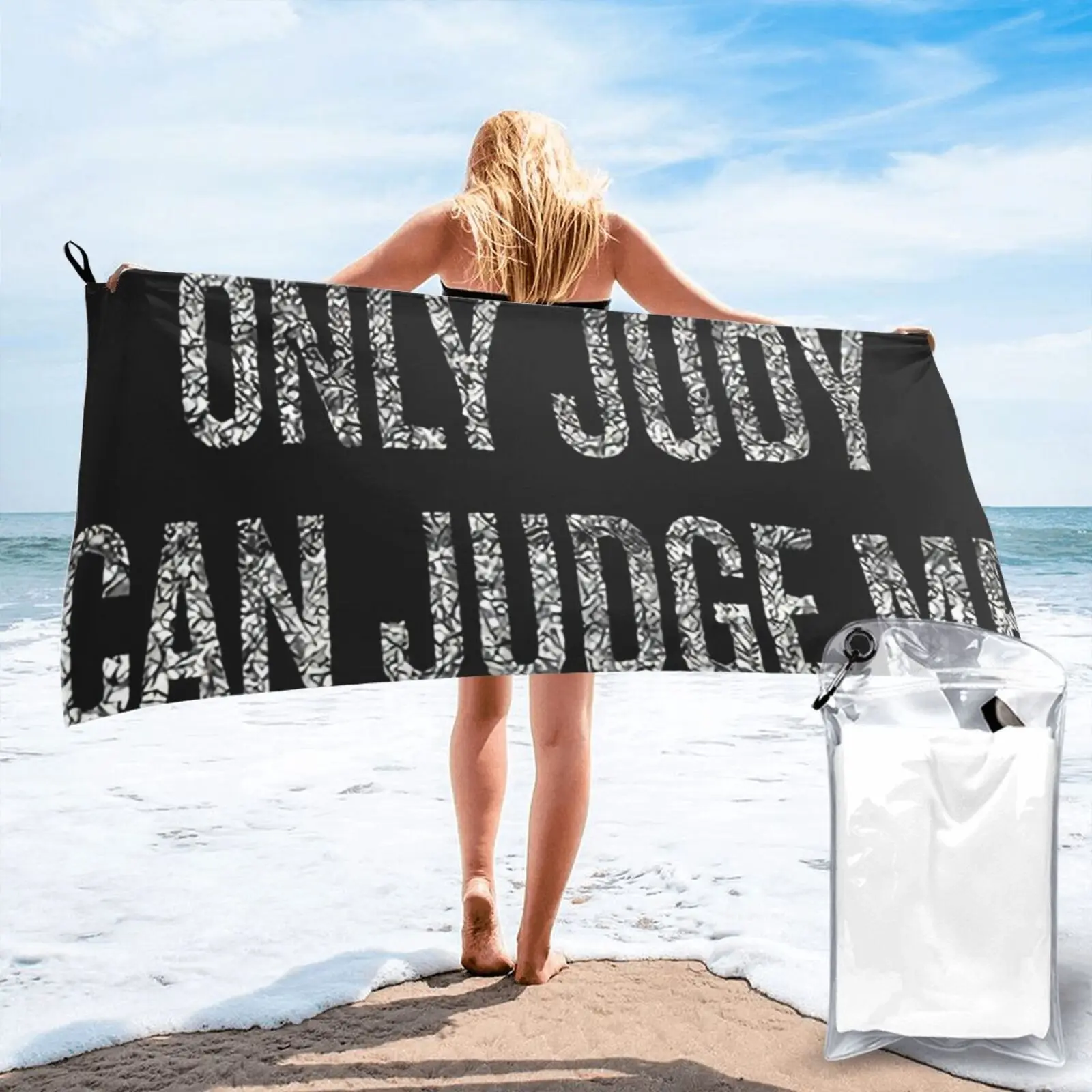 

Only Judy Can Judge Me Christmas Beach Towel Bath Hand Towel Microfiber Towel Hand Towel Beach Towel For The Beach Strandlaken