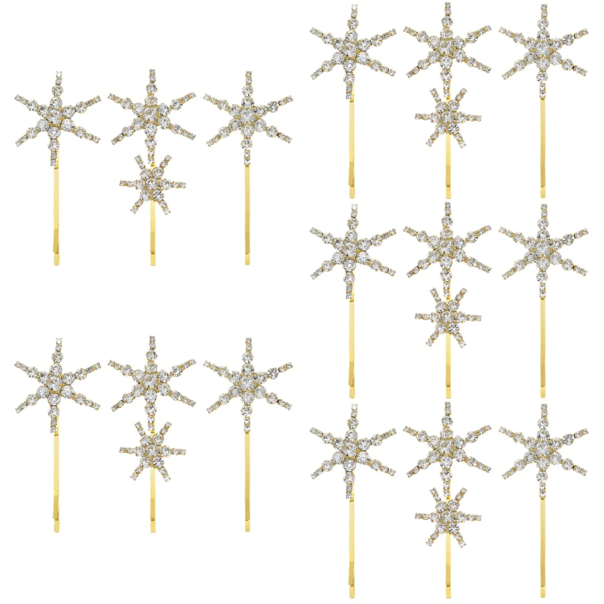 

5 Sets Bling Hair Clips Stelleroid Hair Clips Decorative Hair Jewelry for Beach Party