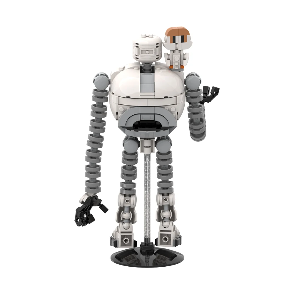 Фото MOC дикий робот, строительные блоки, модель робота из фильма, фигурки Roz and Brightbill, кирпичи, игрушки для сборки своими руками, подарки на день рождения для детей №4