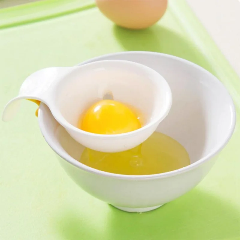 

1 Piece Egg Yolk White Separator Dividers with Silicone Kitchen Tools Holder Gadget Cake Bread
