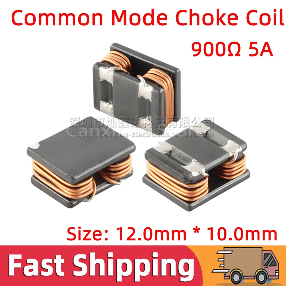 

5pcs SMT SMD общий режим индуктор мощности катушки индуктор индуктор 8uH 0.5A большой высокий импедант 800Ω 800ohm магнитного кольца фильтра