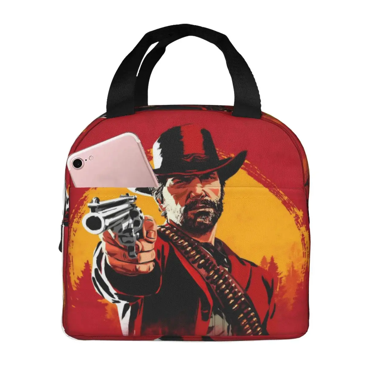 Фото Arthur Morgan термоизолированные сумки для обеда для пикника портативная коробка для бенто термохолодильник ланч-боксы №1