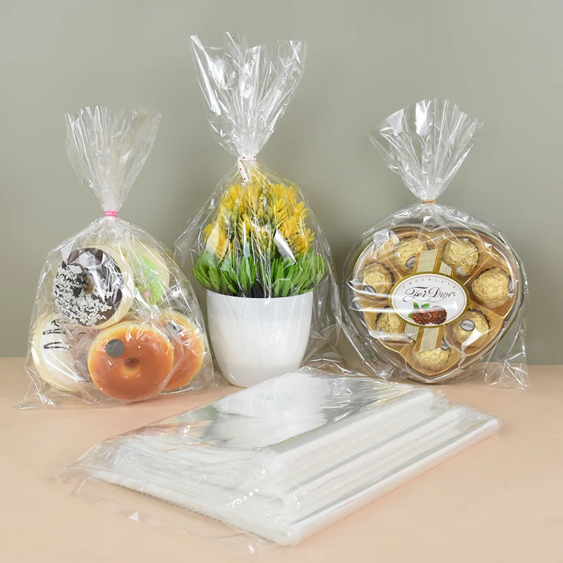 Прозрачный Плоский Мешок Для Конфет С Открытым Верхом