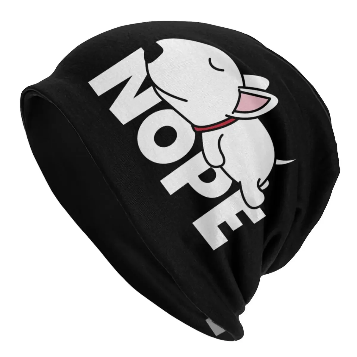 Изготовленная на заказ шапка-бини для собак Nope Bull Terrier вязаная шапка мужчин и