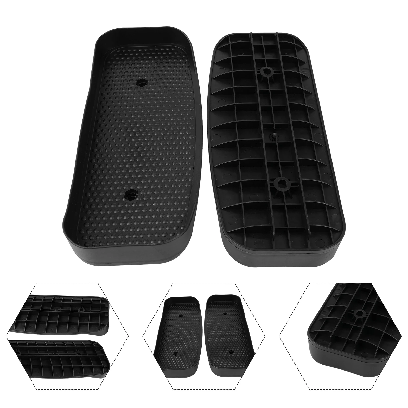 

High Quality Foot Pedal Pedal 1 Pcs 34.5*15cm 600g ABS Accessories Elliptical Hole Replacements Outdoor Sports