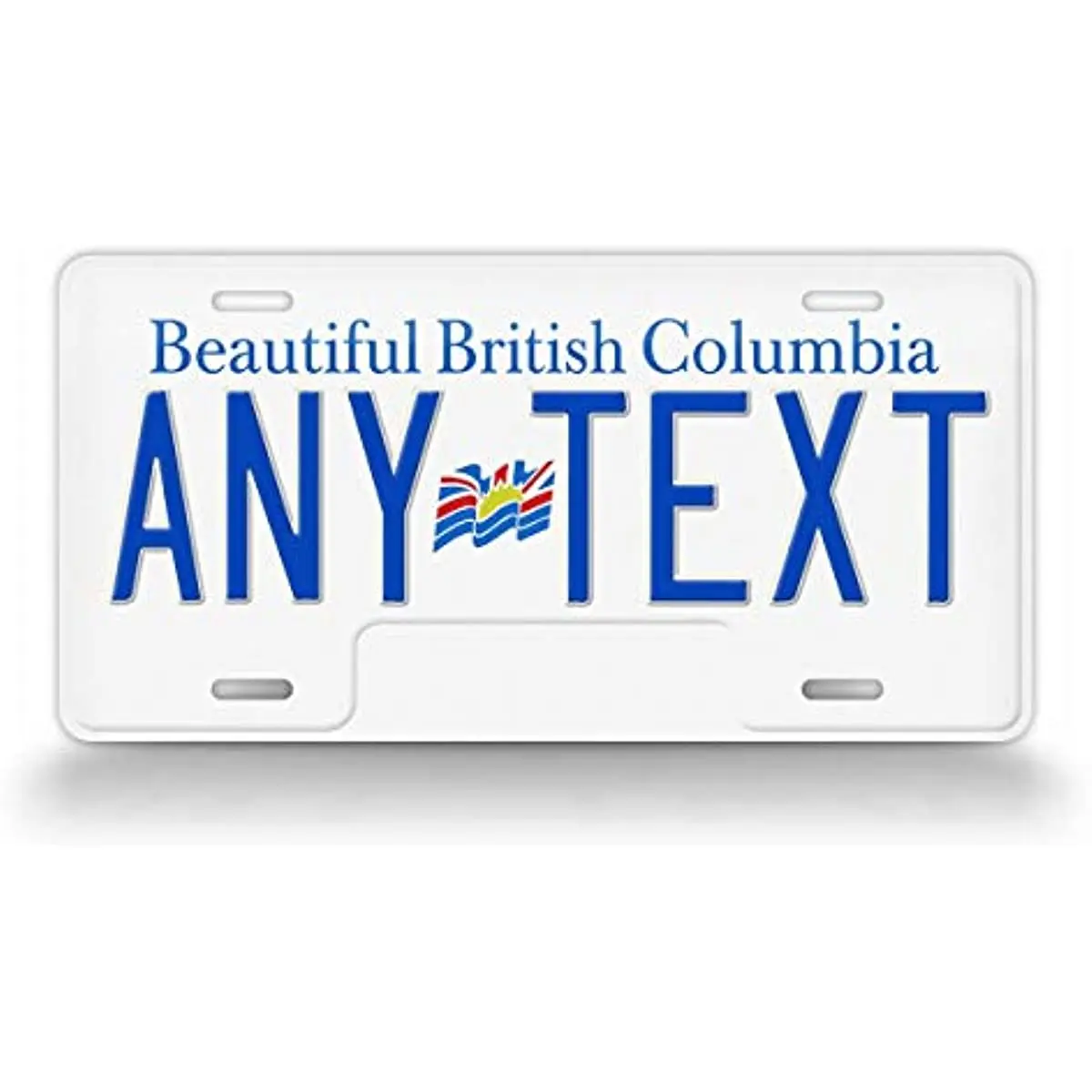 

Personalized British Columbia Canada License Plate Any Text Canadian Custom Auto Tag-Wall Decoration Metal Wall Sign