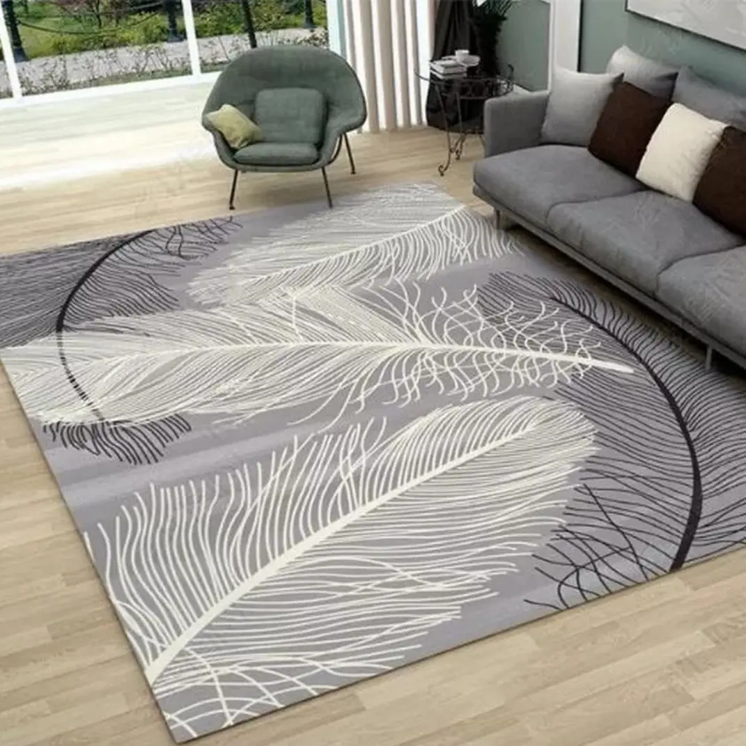 

Modern Minimalist Washable Living Room Coffee Table Mat Bedroom Bedside Full Of Light-Colored Nordic Style Home Study Carpet