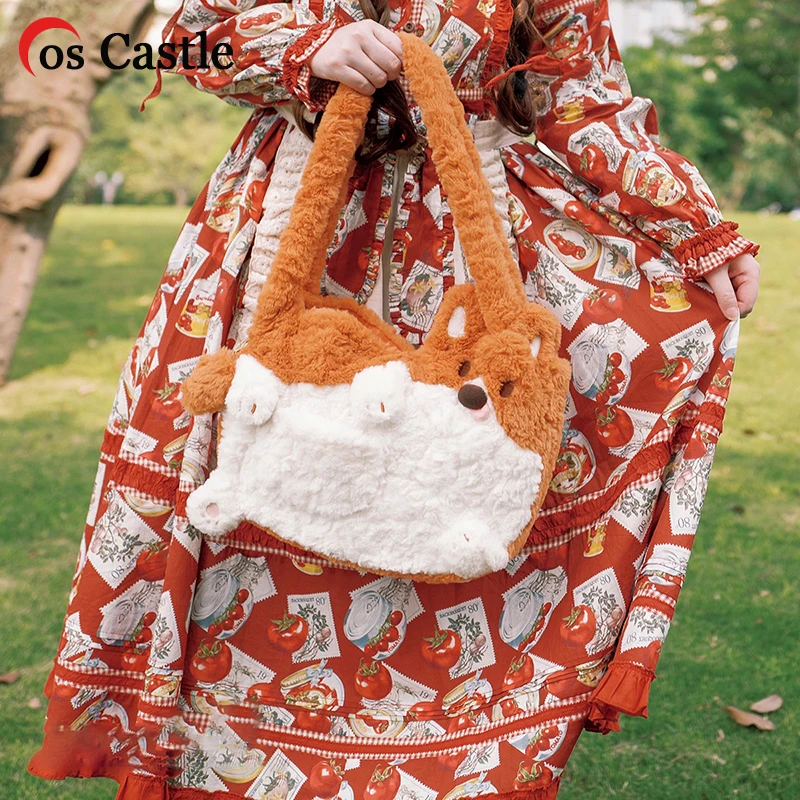 

Мультяшная милая плюшевая сумка-мессенджер на молнии с рисунком кошки и лисы, милые сумки для хранения на плечо, подарок для косплея на Хэллоуин