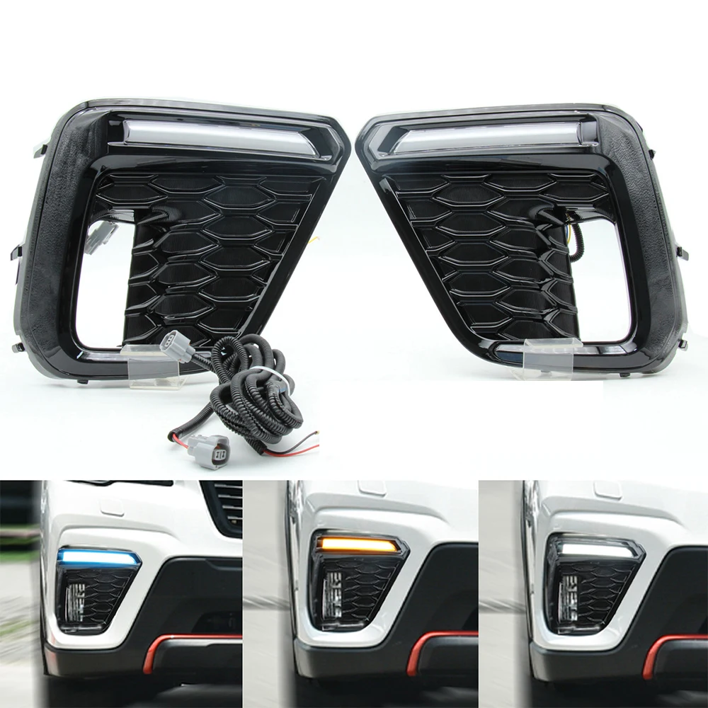 

Автомобильная лампа DRL, светодиодные дневные ходосветильник для Subaru Forester 2019-2022, функция сигнала