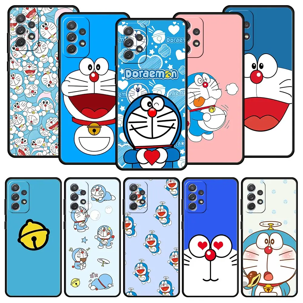

Anime Doraemon Phone Case For Samsung Galaxy A51 A71 A41 A31 A21S A11 A01 A03S A12 M31 M22 A32 A52 A13 5G Silicone Cover Coque