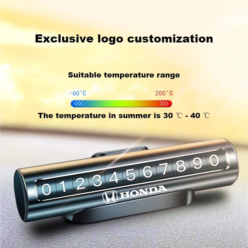 

For Honda 10th generation Civic accord xrv Binzhi CRV crown road vehicle temporary parking and car moving telephone number plate
