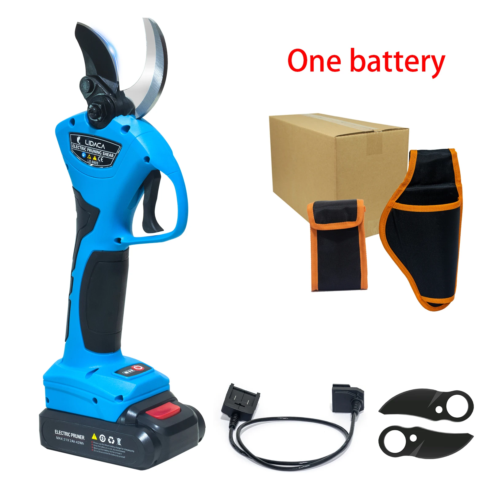 LIDACA 21V 2AH 40mm Аккумуляторные батареи Прогрессивные секаторы Эффективные ножницы