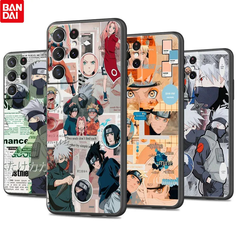 

Anime Japan Naruto For Samsung Galaxy S22 S21 S20 Ultra Plus Pro S10 S9 S8 4G 5G Silicone Soft TPU Black Phone Case Funda Coque