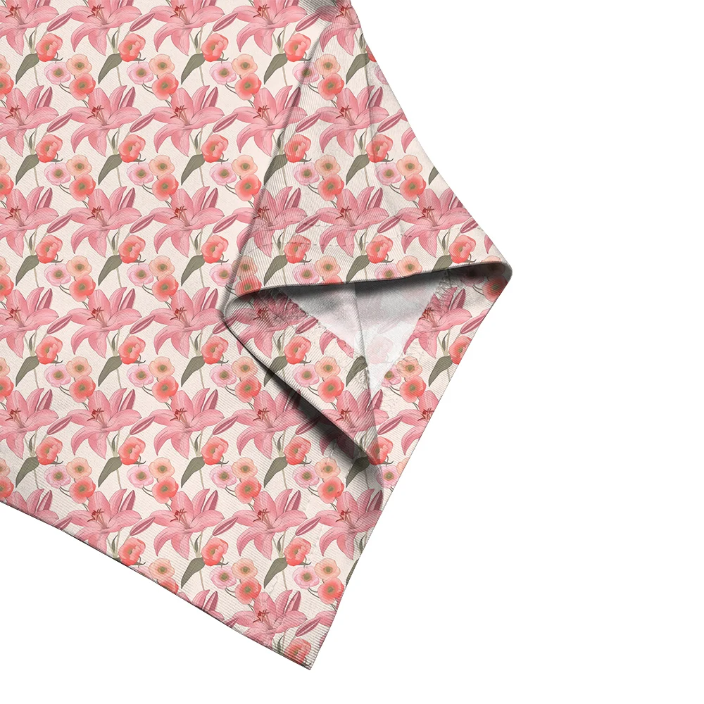 CLOOCL женская футболка розовая лилия 3D графический принт футболки украшают