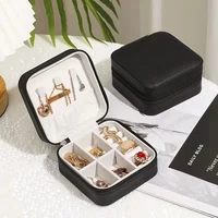black earring rings necklace jewelry organizers box jewellery storage boxes portable travel large space jewelry case women gifts