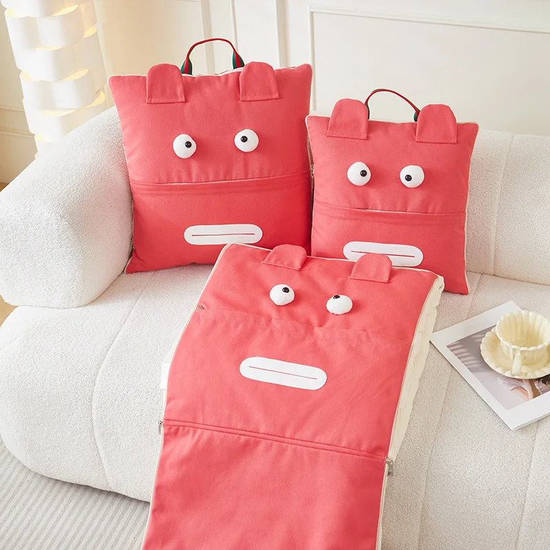 Аниме мультфильм Hangyodon Многофункциональная портативная Подушка и Одеяло одеяло