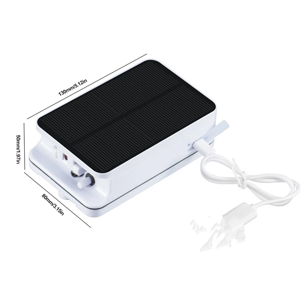 Воздушный Насос На Солнечной Энергии С Трубкой Для Пруда Аквариума Кислородного