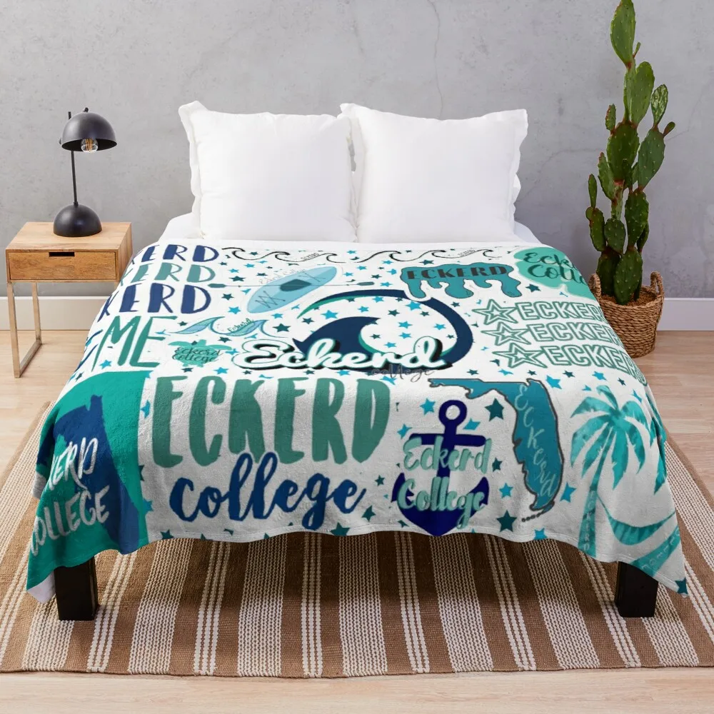 

Eckerd College BlanketThrow Blanket blankets sofas of knitted decoration blanket luxury blanket stitch blanket