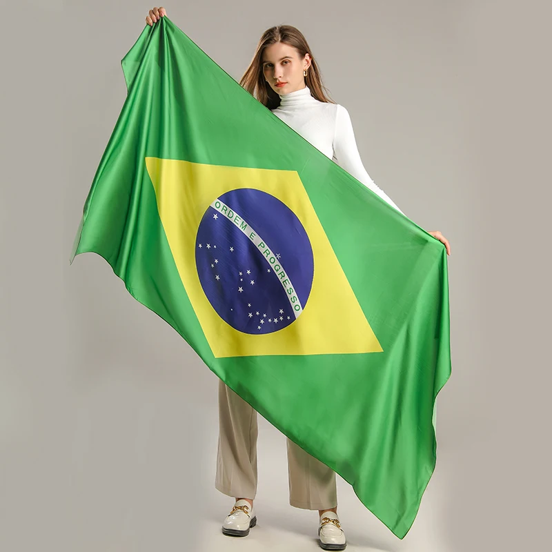 2022 футбольный конкурс с бразильским флагом, модные футбольные фанаты, украшение, шелковый шарф, шаль с принтом, женские праздничные хиджабы,...