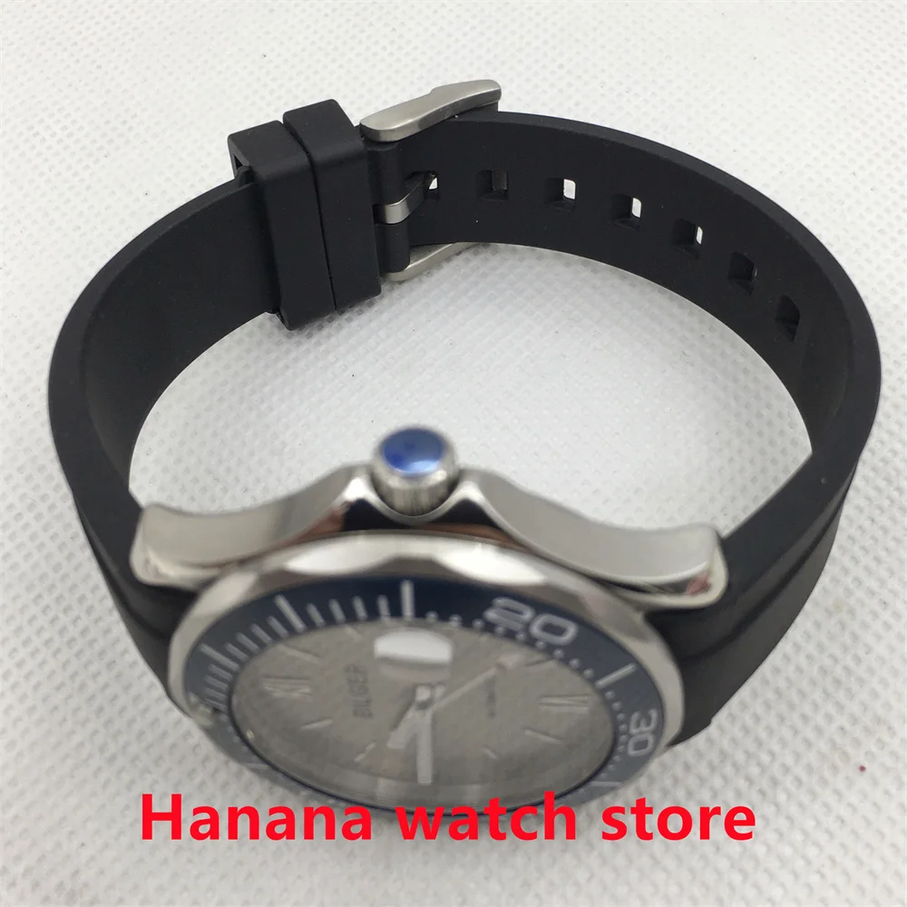 Bliger Новый 41 мм асептический серый циферблат NH35A автоматический мужской