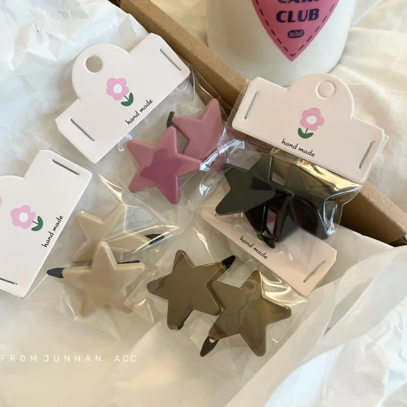 Ful Star Hairpin Side Clip Small Clip Headwear Bangclip Small Hairpin Hair Accessories Woman Headwear