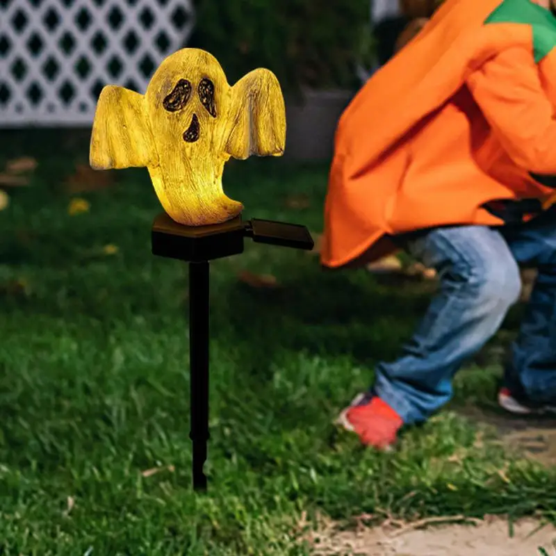 Привидение садовая лампа на колышке Хэллоуин освещение газона атмосфера двора