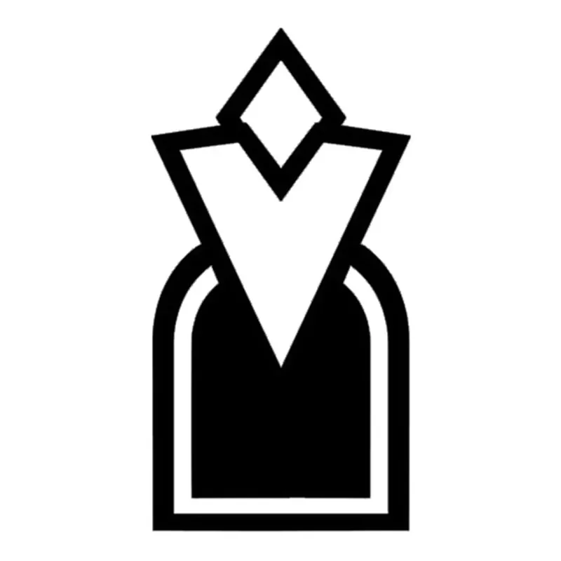 

8 см * 15,6 см автомобильная наклейка Skyrim маркер модные виниловые наклейки автомобильные аксессуары автомобильный Стайлинг черный/серебристый