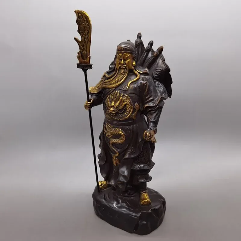 Zhongyi Guan Gong медь позолоченный украшение дома латунь Er Ye открытие подарок