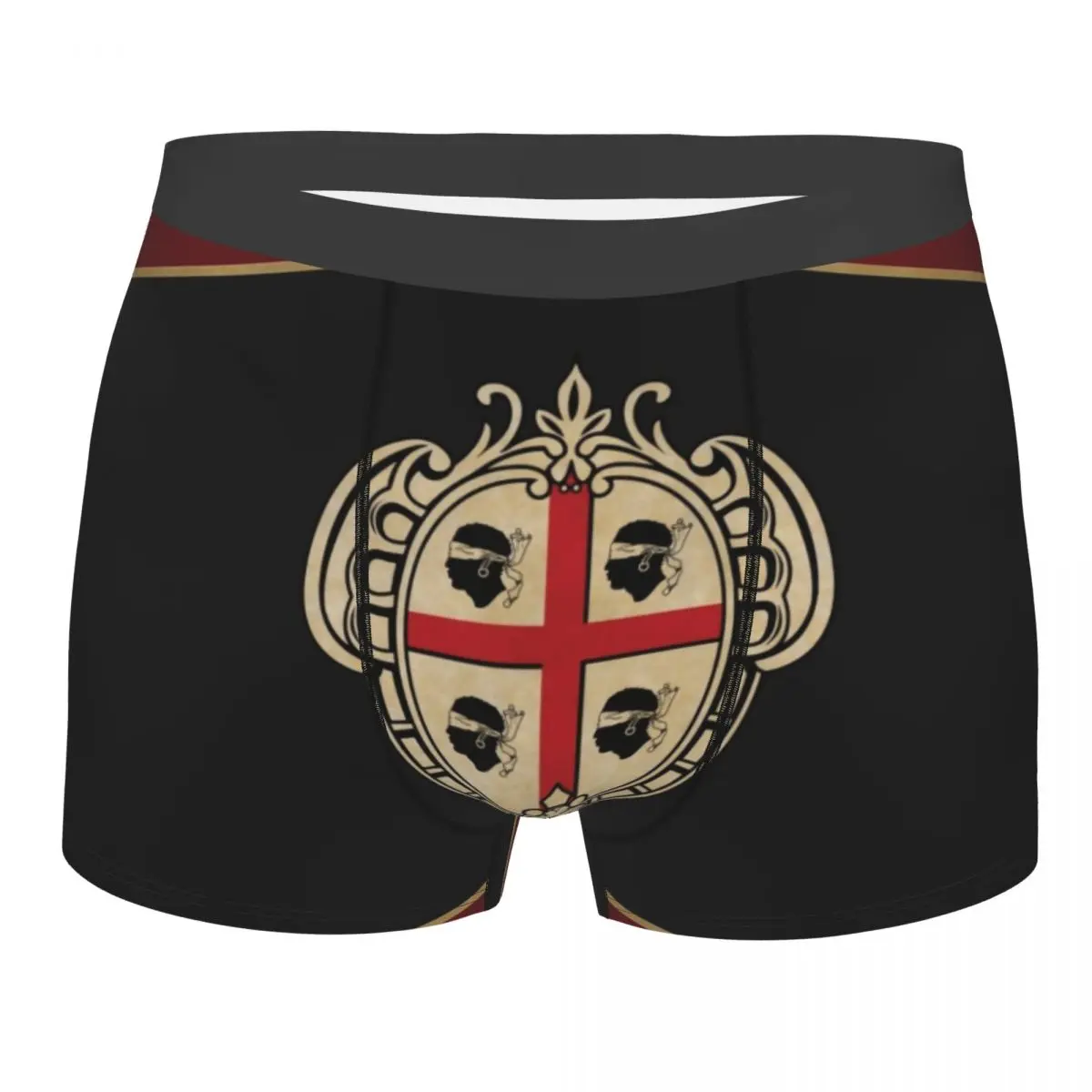 

Трусы-боксеры мужские воздухопроницаемые, винтажное нижнее белье из сардинии, герб Сардинии, на заказ