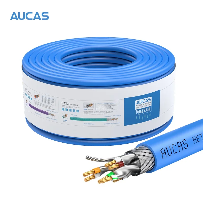 Сетевой кабель AUCAS Cat6 UTP неэкранированный Lan RJ45 медные кабели витые пары